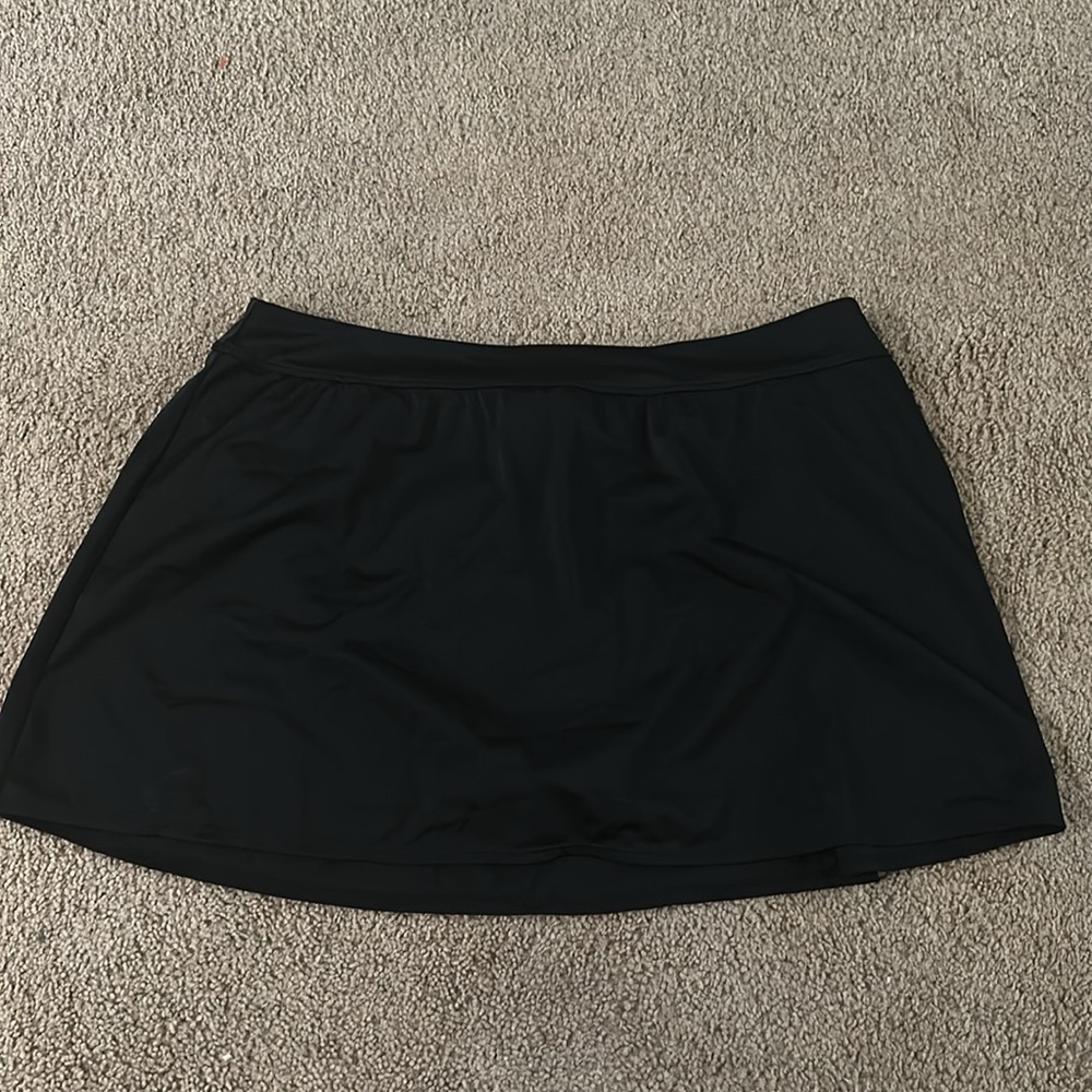 QVC - Black Swim Skirt - 18W - full coverage brief